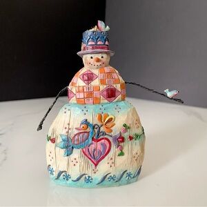Snowman with Birds Ornament by Jim Shore
